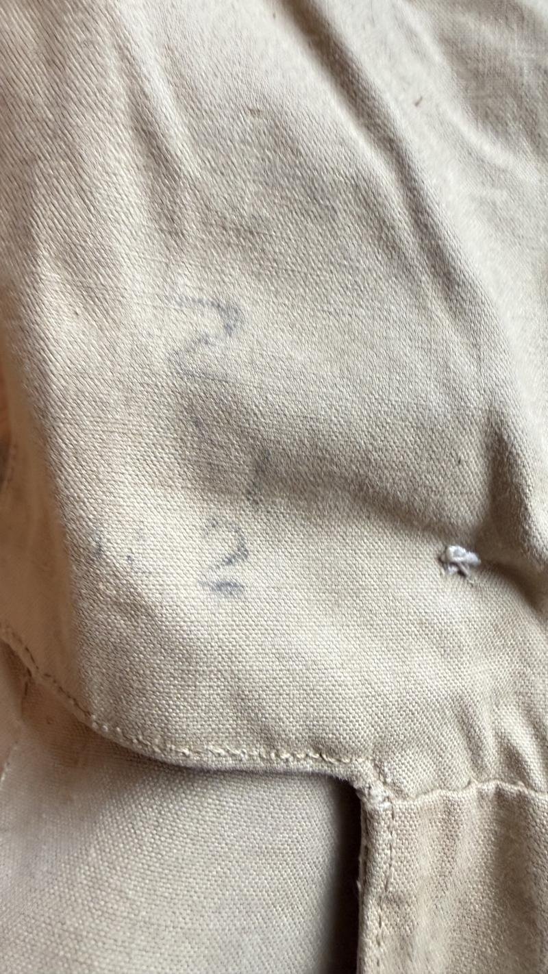 British Tank Crew Overall & Hood Sized 4 Dated 1945 - Mint Condition — image 9