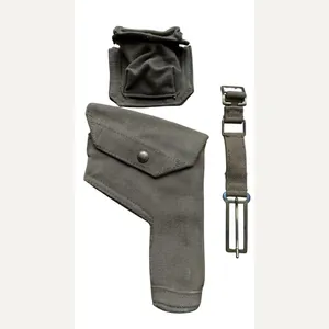 British 1937 Pattern Pistol Holster and Ammuntion Pouch - Unissued …