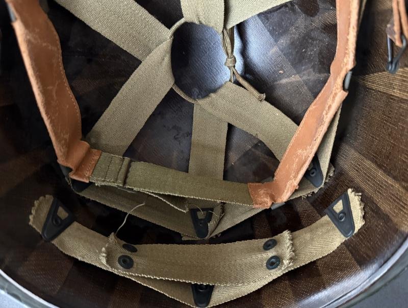 U.S. M1 Helmet Fitted With M1 Westinghouse Liner - Nice Used Condition — image 11