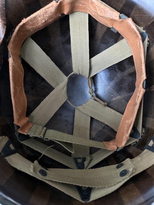 U.S. M1 Helmet Fitted With M1 Westinghouse Liner - Nice Used Condition — image 12