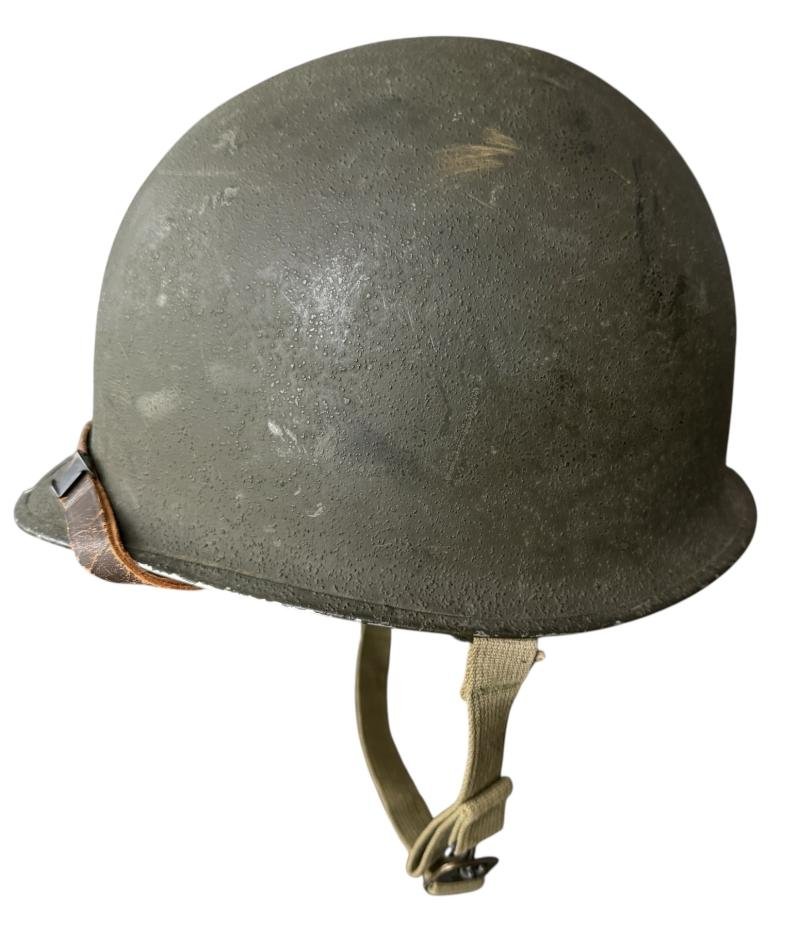 U.S. M1 Helmet Fitted With M1 Westinghouse Liner - Nice Used Condition — image 2