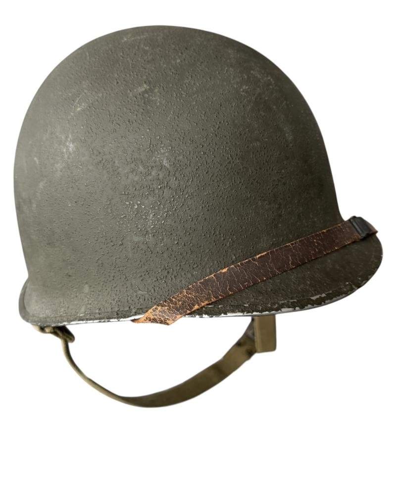 U.S. M1 Helmet Fitted With M1 Westinghouse Liner - Nice Used Condition — image 3
