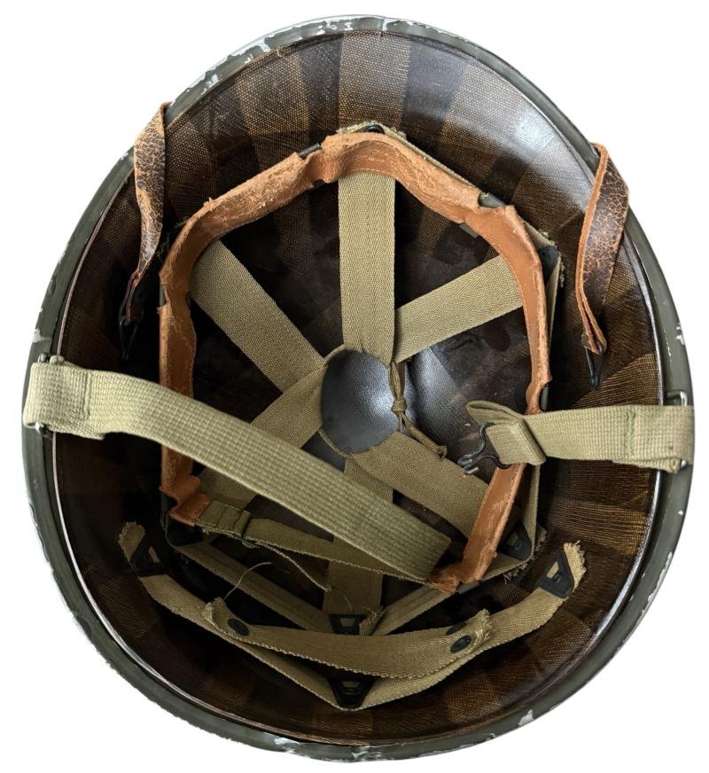 U.S. M1 Helmet Fitted With M1 Westinghouse Liner - Nice Used Condition — image 8