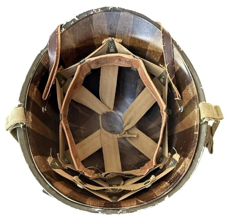 U.S. M1 Helmet Fitted With M1 Westinghouse Liner - Nice Used Condition — image 11