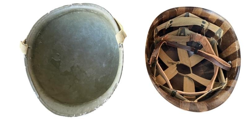 U.S. M1 Helmet Fitted With M1 Westinghouse Liner - Nice Used Condition — image 15