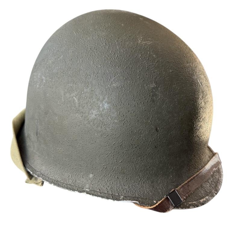 U.S. M1 Helmet Fitted With M1 Westinghouse Liner - Nice Used Condition — image 5