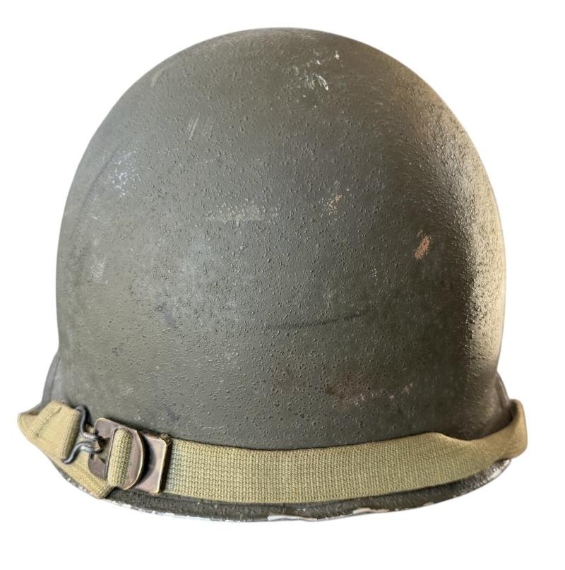 U.S. M1 Helmet Fitted With M1 Westinghouse Liner - Nice Used Condition — image 7
