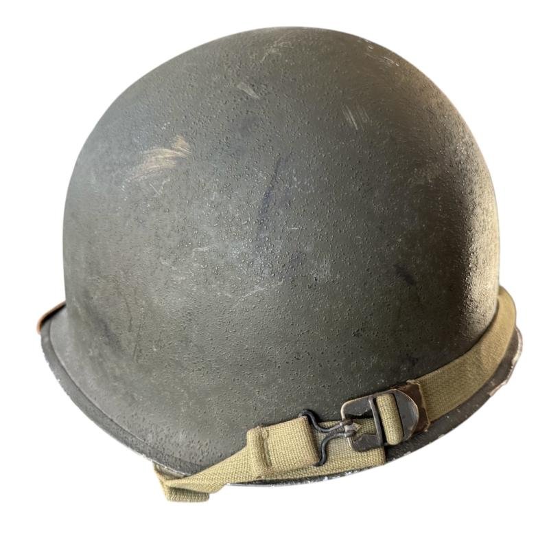 U.S. M1 Helmet Fitted With M1 Westinghouse Liner - Nice Used Condition — image 8