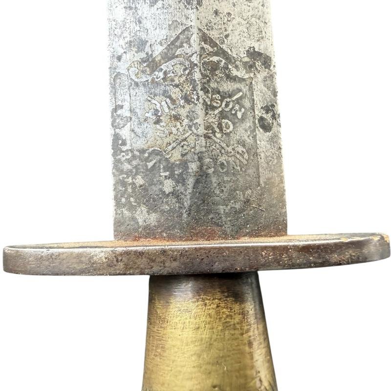 British and/or Commando 2nd Pattern Fairbairn-Sykes Fighting Knife 'Wilkinson Sword' Edged - Nice Used Condition — image 4