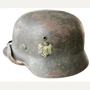 WH (HEER) M35 Single Decal Combat Helmet - Nice Used …