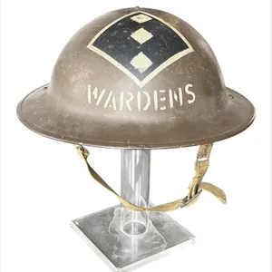 British Home Front Air Raid Warden Helmet - Nice Used …