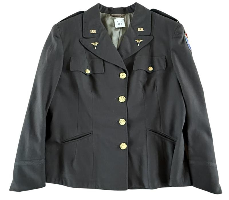 U.S. WAAC Nurse Jacket 1942 & Reproduction Skirt - Nice Used Condition — image 2