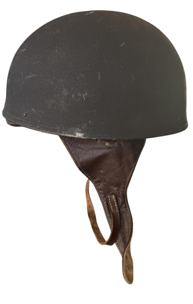 British Dispatch Riders i.e. Motorcyclist Helmet Large Size Size 7 3/4 Dated 1944 - Nice Used Condition — image 2