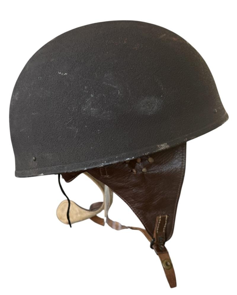 British Dispatch Riders i.e. Motorcyclist Helmet Large Size Size 7 3/4 Dated 1944 - Nice Used Condition — image 5