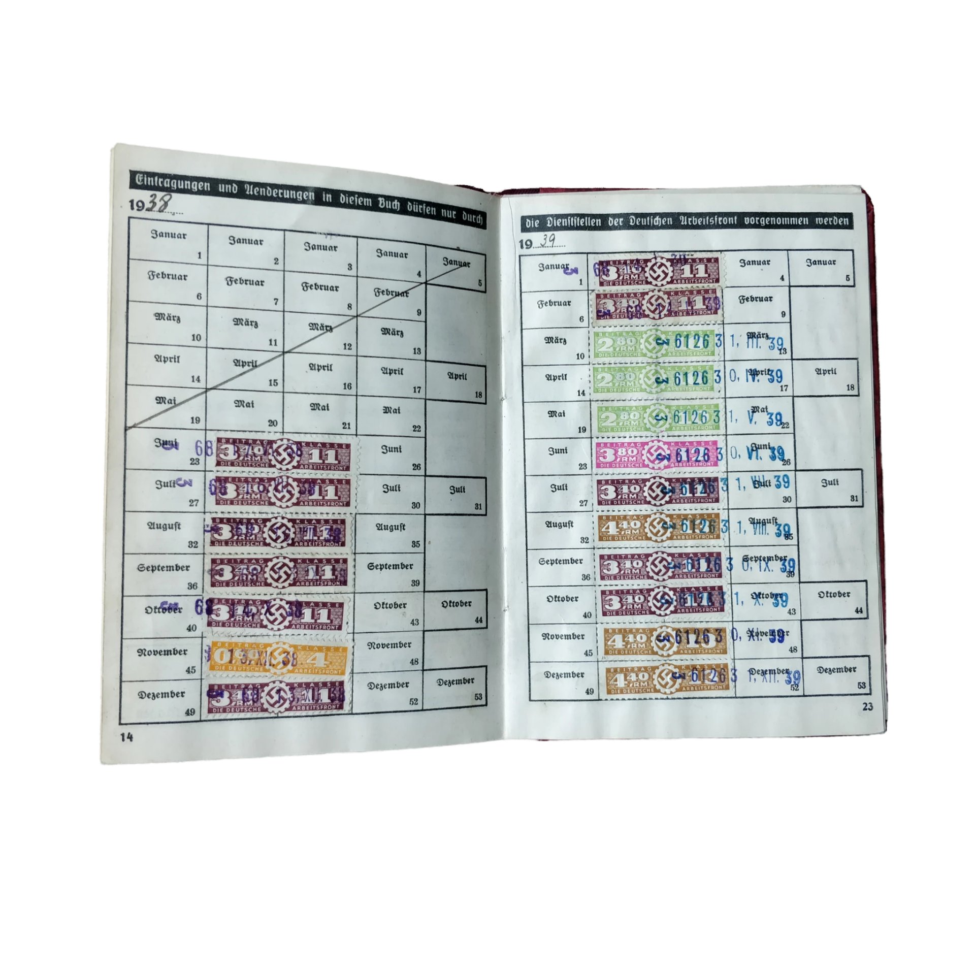 WWII German DAF Mitgliedsbuch — image 6