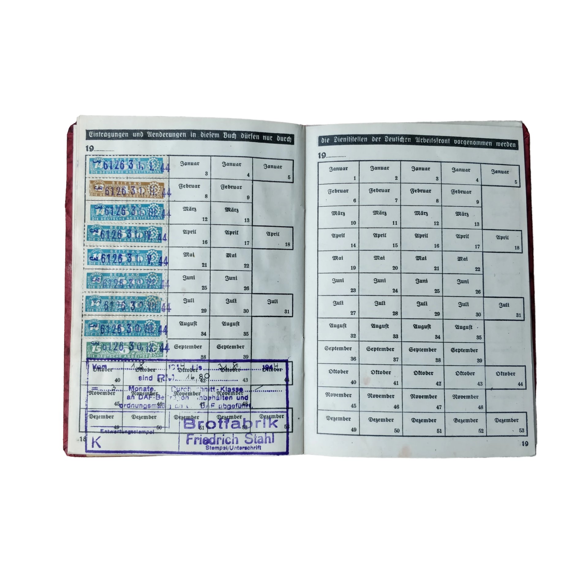 WWII German DAF Mitgliedsbuch — image 8