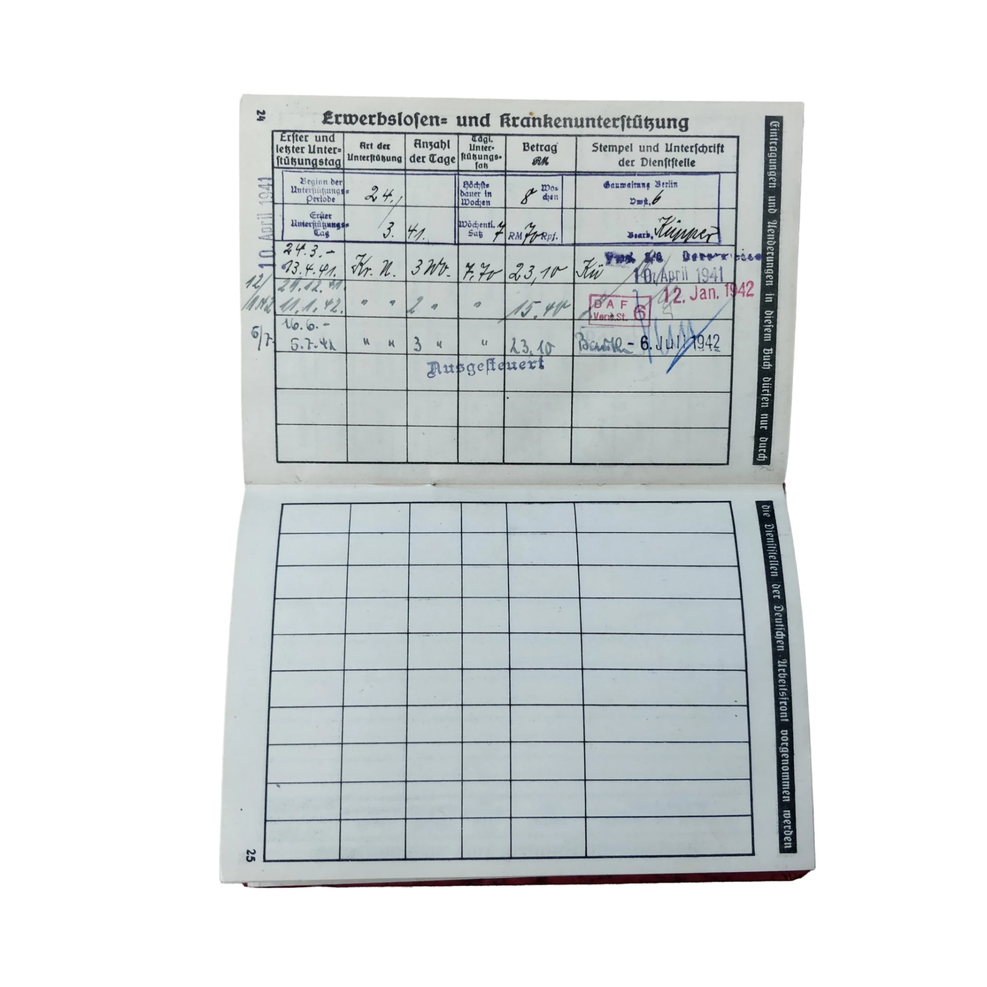 WWII German DAF Mitgliedsbuch — image 9