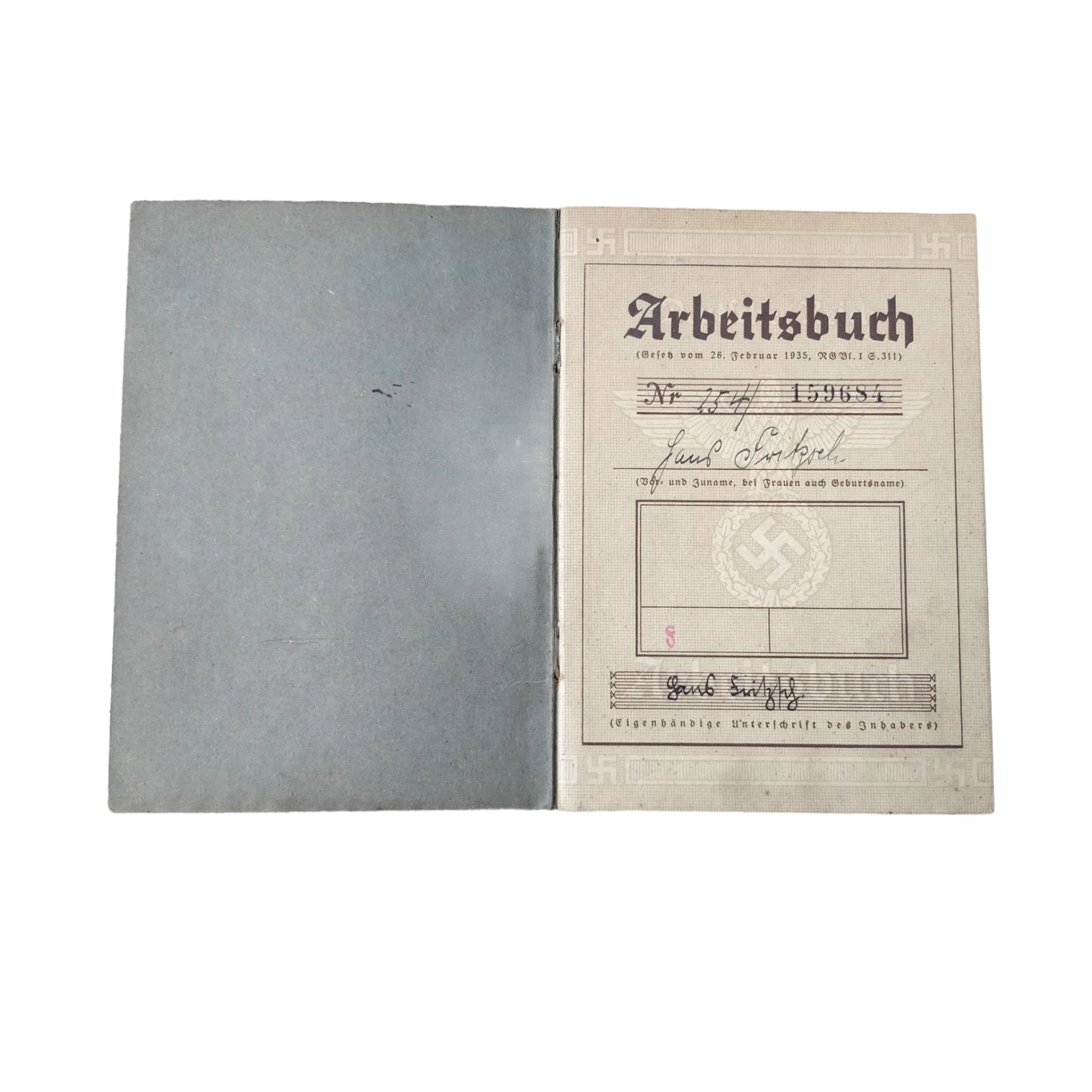 WWII German Arbeitsbuch With Documents Chemnitz — image 5