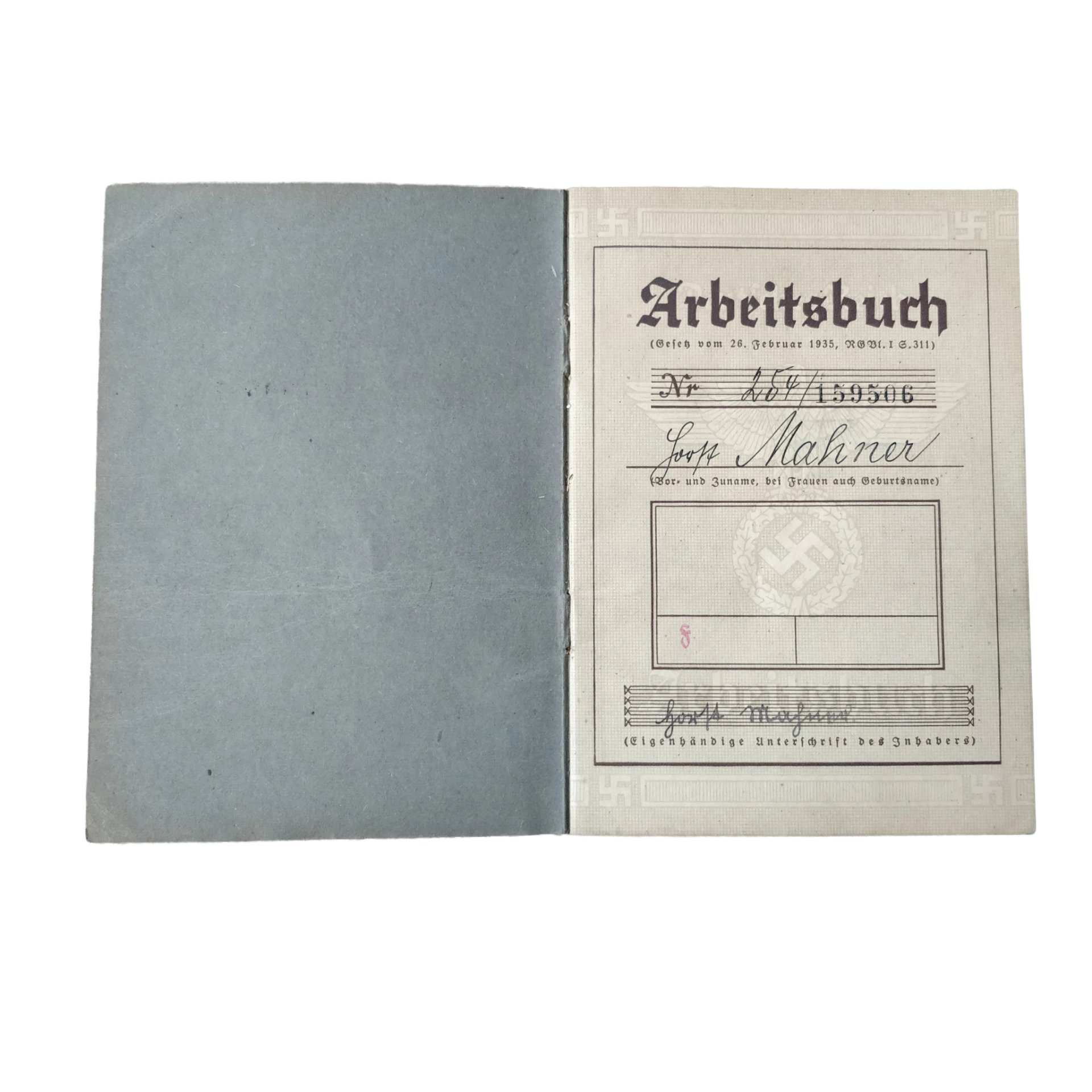 WWII German Arbeitsbuch With Documents Chemnitz — image 5