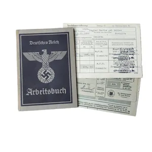 WWII German Arbeitsbuch With Documents Chemnitz