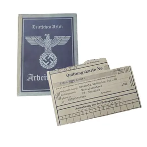 WWII German Arbeitsbuch With Document Chemnitz