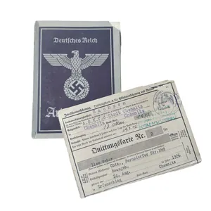 WWII German Arbeitsbuch With Documents Chemnitz