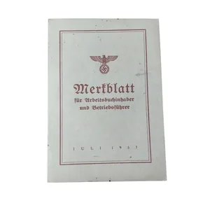 WWII German Merkblatt Fur Arbeitsbuch