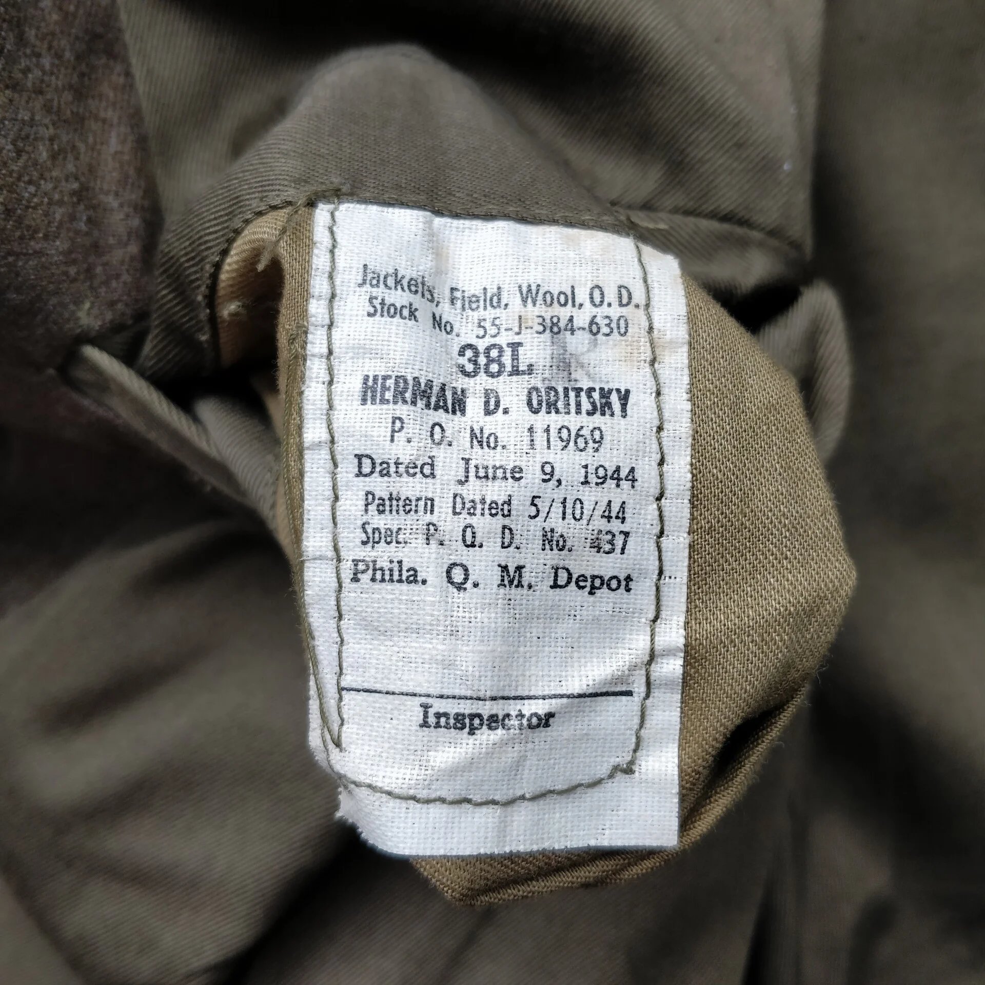 WWII US Ike Jacket First Special Service Forces ADSEC — image 10