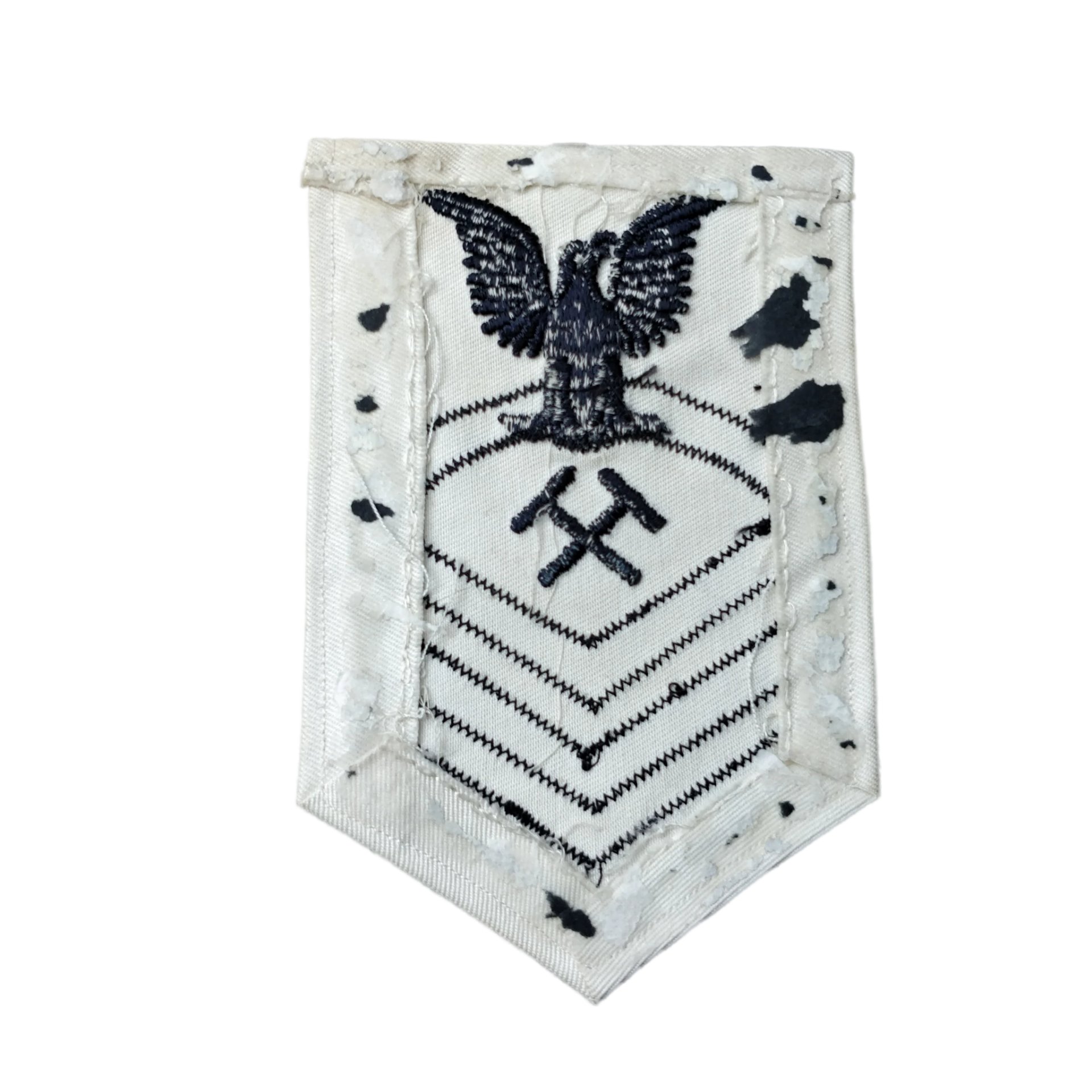 WWII US Navy Chief Petty Officer Blacksmith Rank Patch — image 2