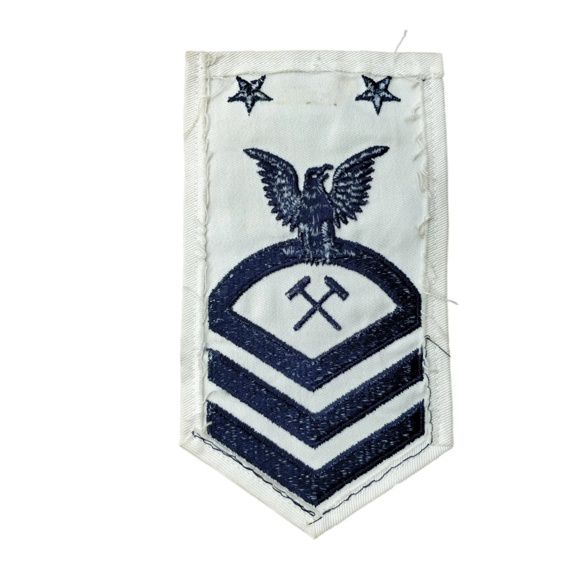 WWII US Navy Chief Petty Officer Blacksmith Rank Patch — image 2