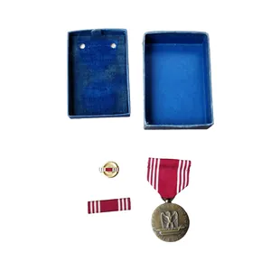 WWII US Good Conduct Medal In Box Named