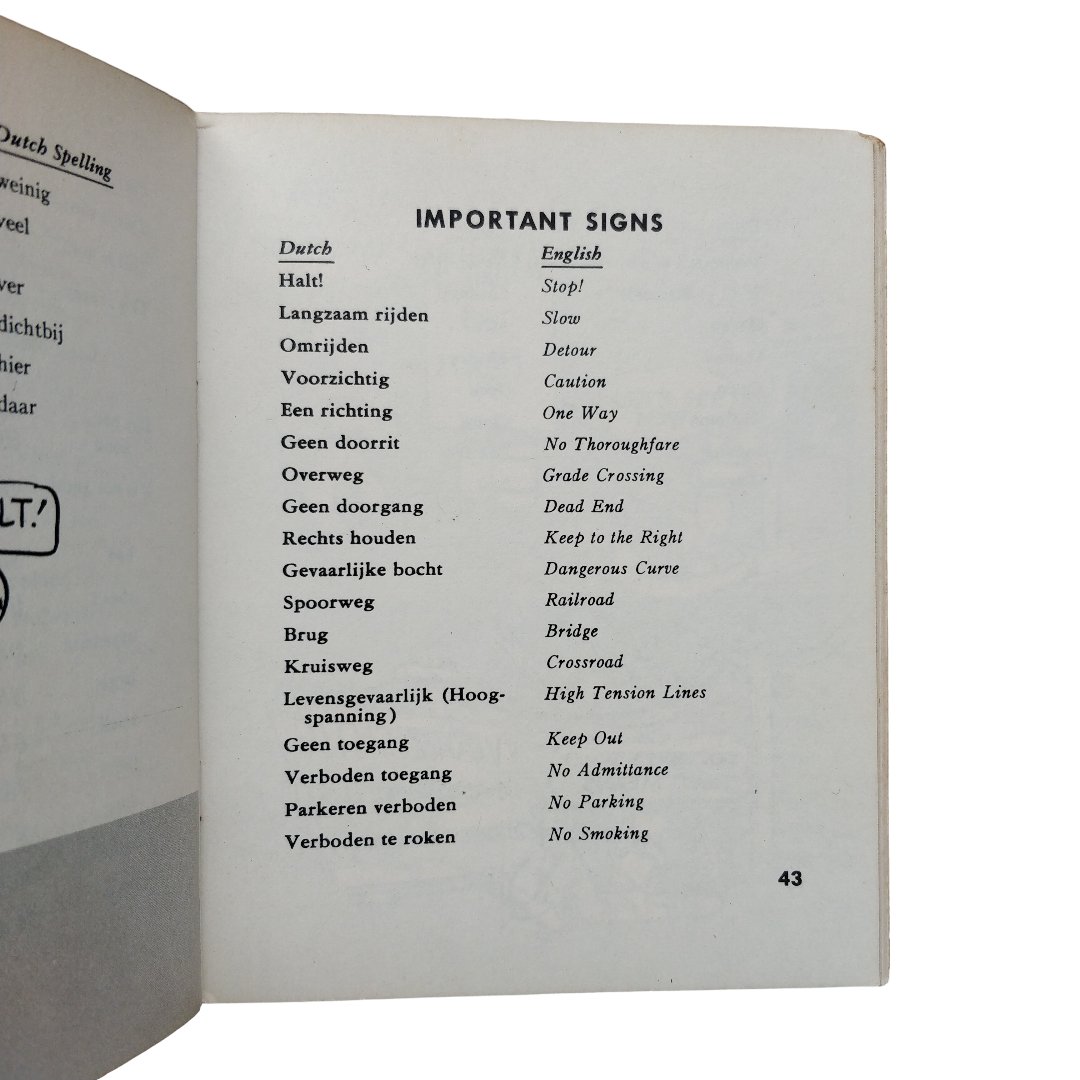 WWII US Dutch Language Guide — image 6