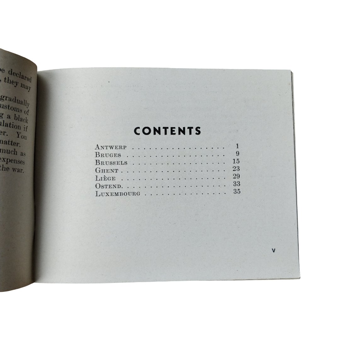 WWII US Pocket Guide Cities Of Belgium And Luxembourg — image 3