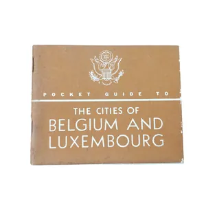 WWII US Pocket Guide Cities Of Belgium And Luxembourg