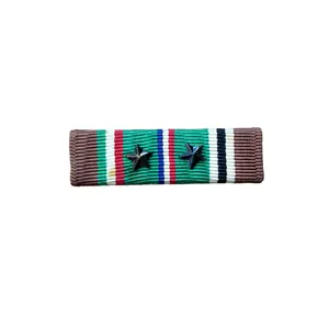 WWII US Ribbon Bar European/African Campaign Medal 2 Stars