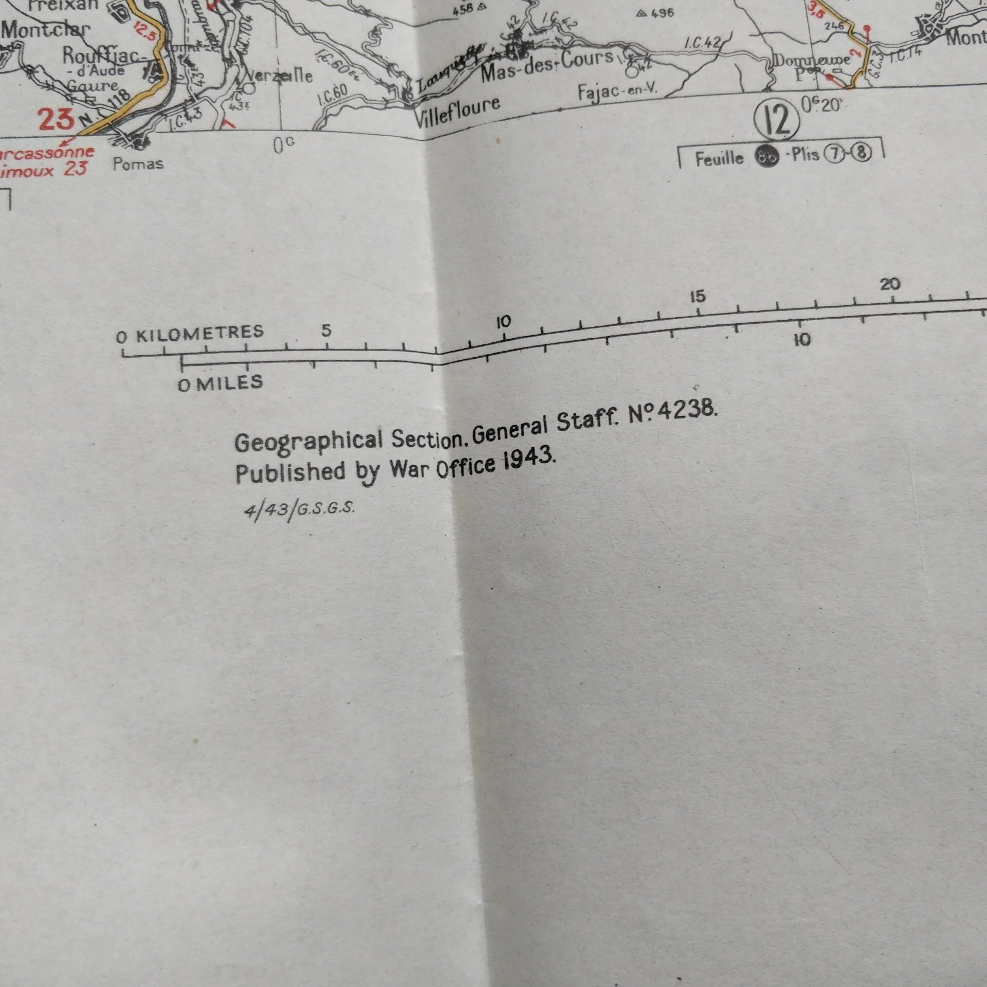 WWII US Map Carcassonne-Nimes — image 3