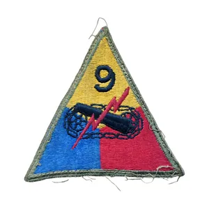 WWII US 9th Armored Division Patch Greenback