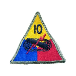 WWII US 10th Armored Division Patch Greenback