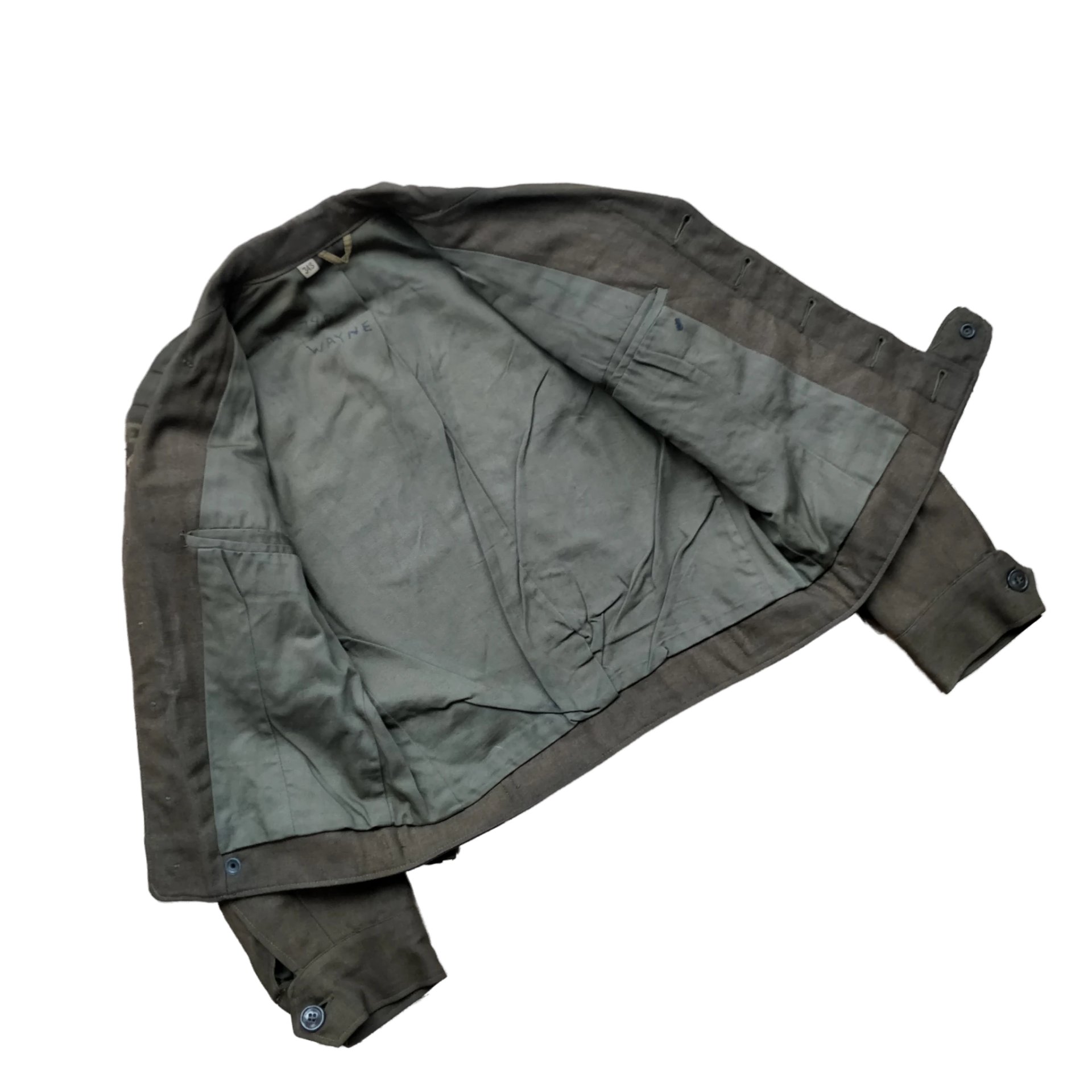 WWII US Ike Jacket Air Force Bullion Patches Named — image 11