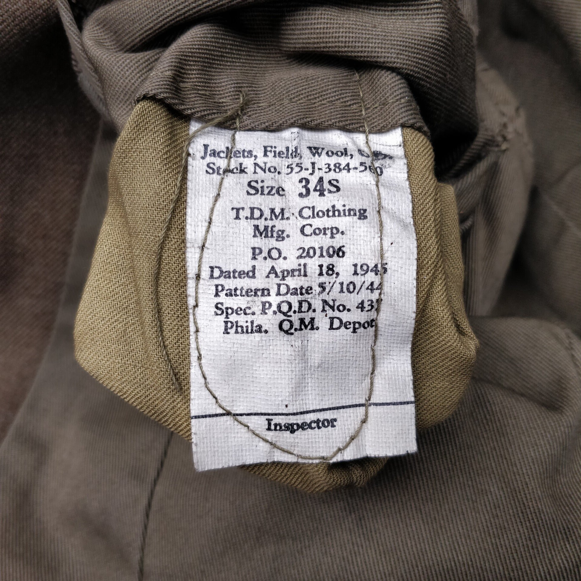 WWII US Ike Jacket Air Force Bullion Patches Named — image 13