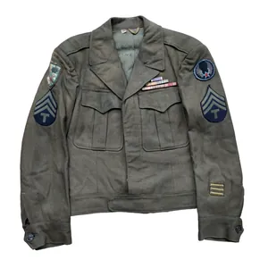 WWII US Ike Jacket Air Force Bullion Patches Named