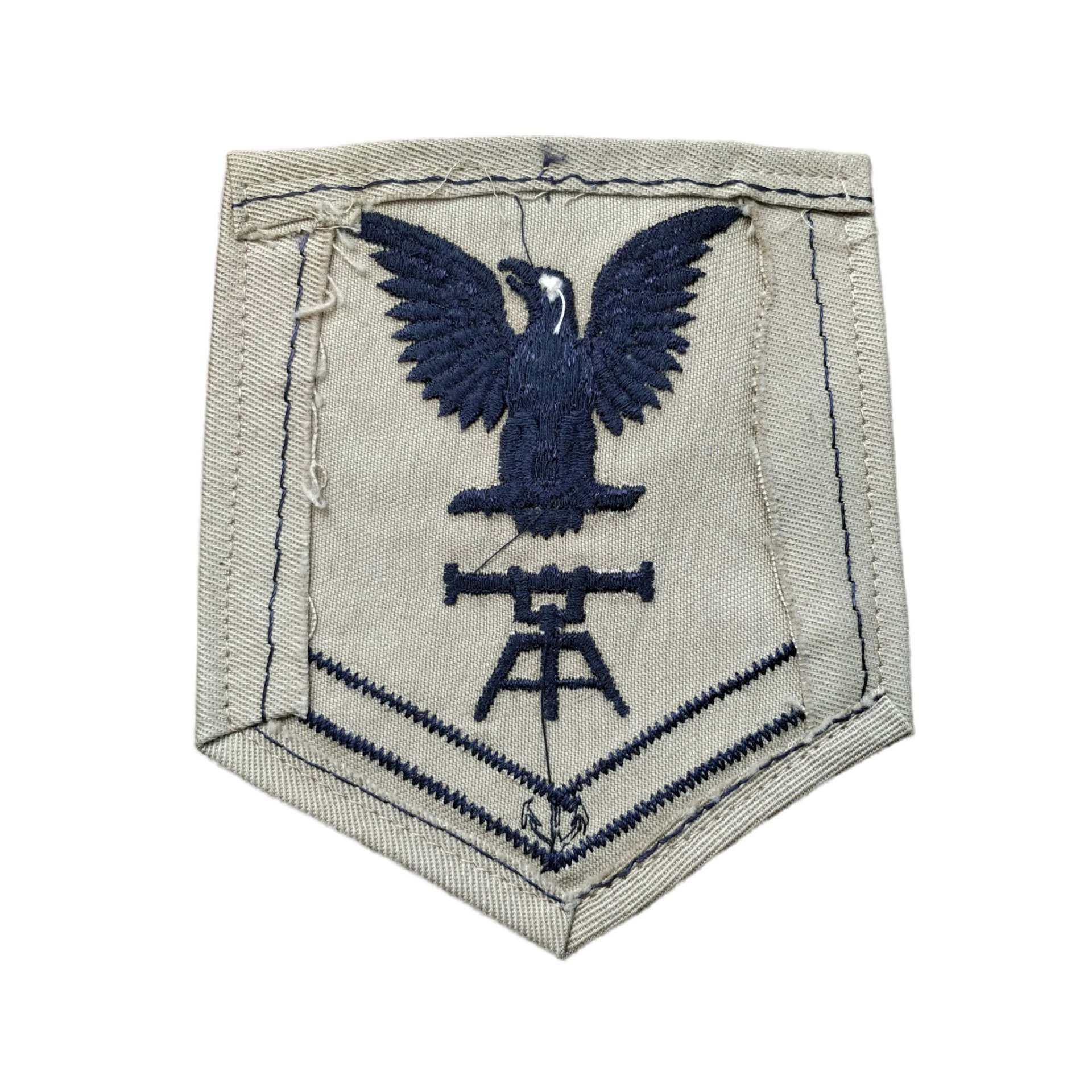 WWII US Navy Petty Officer 3rd Class Fire Control Rank Patch — image 2