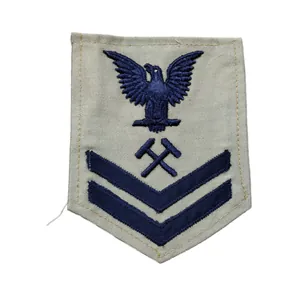 WWII US Navy Petty Officer 2nd Class Shipfitter Rank Patch