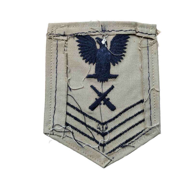 WWII US Navy Petty Officer 2nd Class Gunner's Mate Rank Patch — image 2