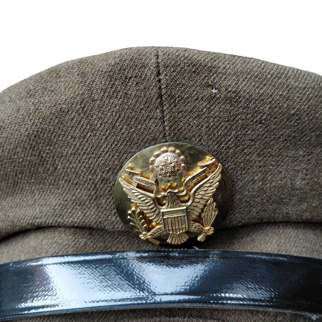 WWII US Wool EM/NCO Visor Cap — image 2