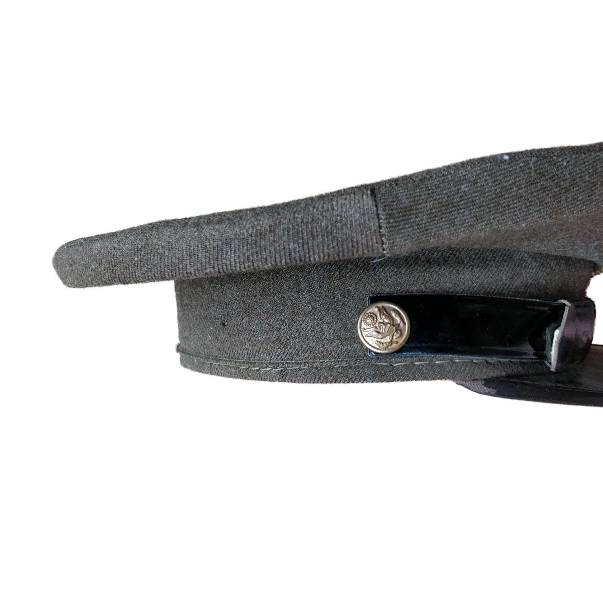 WWII US Wool EM/NCO Visor Cap — image 3