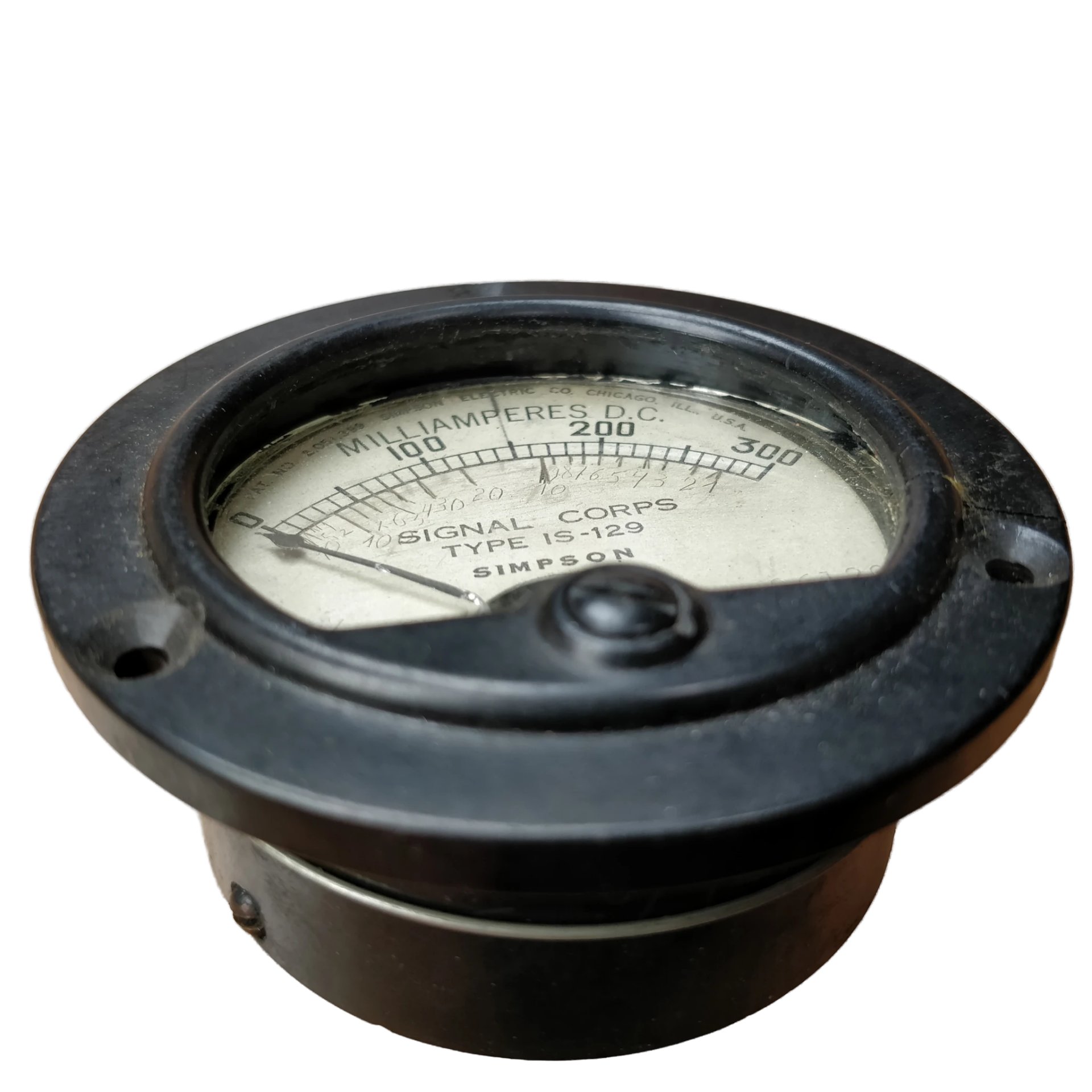 WWII US Signal Corps Milliamperes Meter — image 2