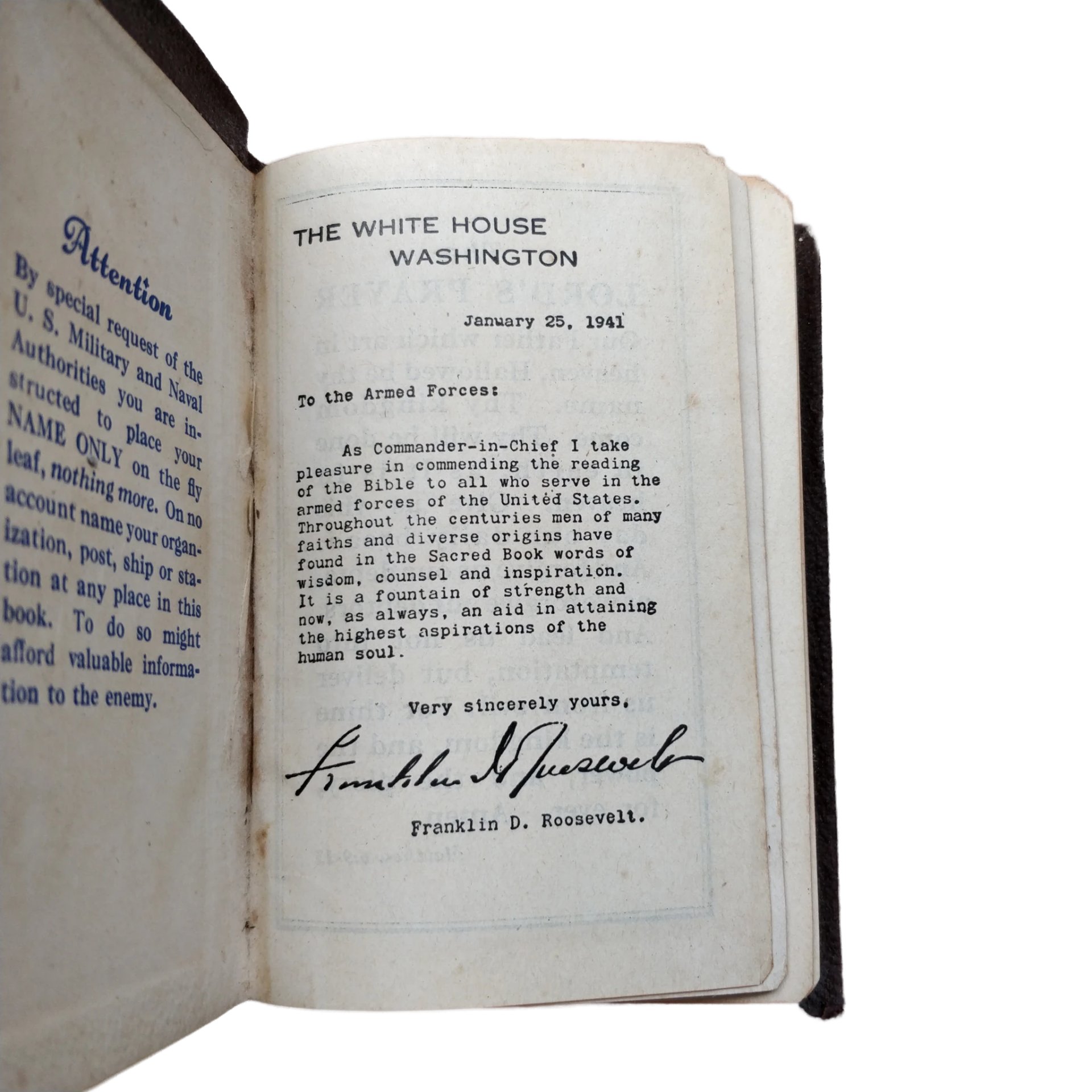 WWII US Bible — image 2