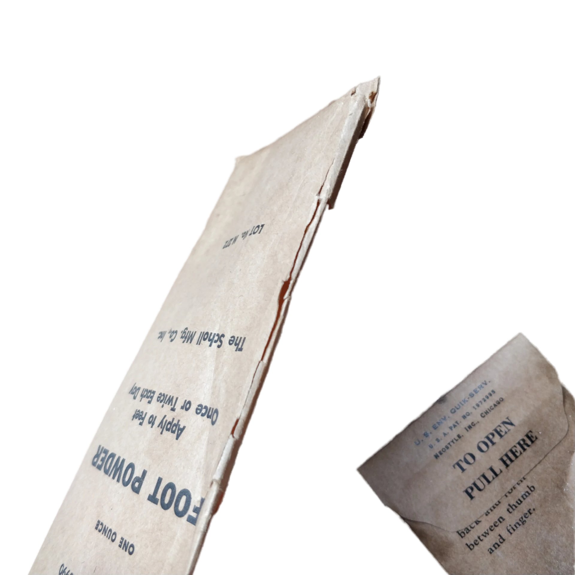 WWII US Foot Powder Packet — image 3