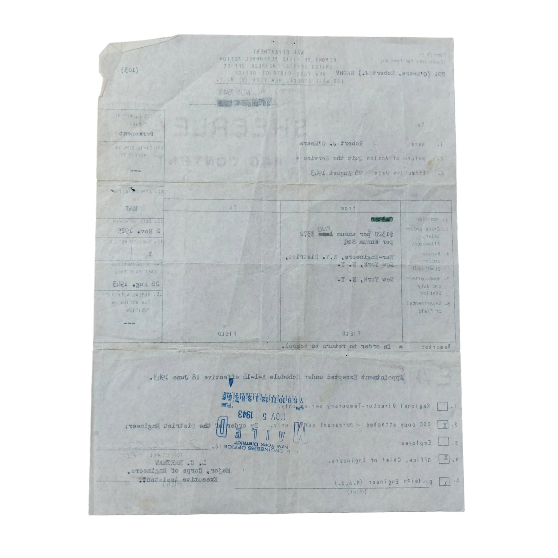 WWII US Navy Merchant Marine Paperwork Grouping — image 11